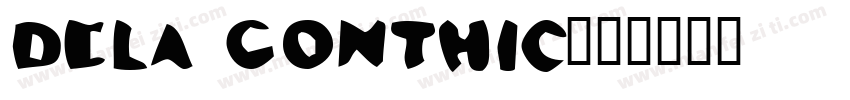 dela gonthic字体转换